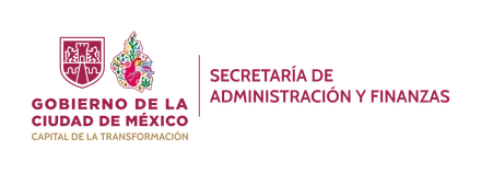 Logotipo de la Secretaría de Administración y Finanzas de la CDMX